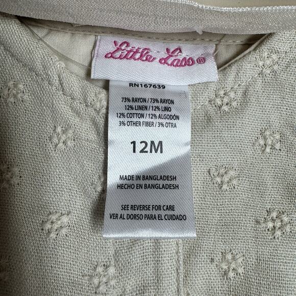 Little Lass 4-Piece Top, Skirt, Pants & Headband Set Baby Girls 12 Months - Picture 6 of 7